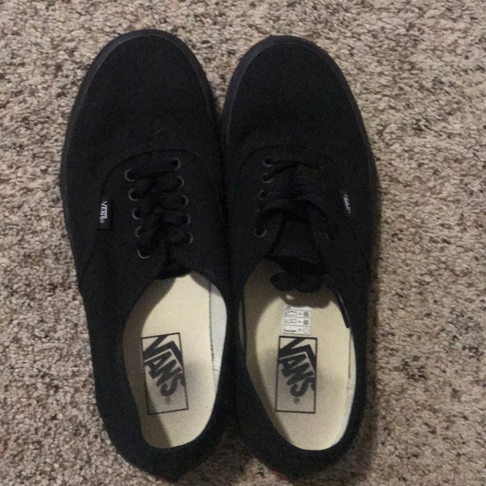 Black authentic vans